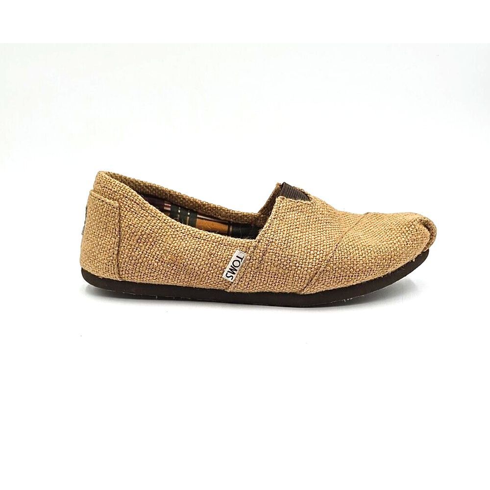 Toms‎ 001004B07-BGE2 Classic Natural Woven Slip On Shoes Tan Womens Size 7 US